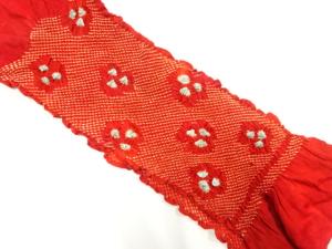 正絹　絞り　帯揚げ